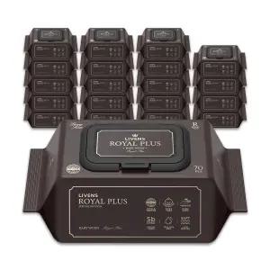 리벤스 로얄플러스 엠보싱 아기물티슈 70매, 20개