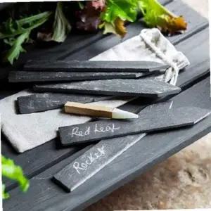 ksr 슬레이트 스톤 스틱 돌 이름표 (1개) 10 2cm