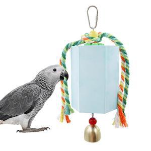 새 부리 갈기 돌 방울이 달린 앵무새 씹기 잉꼬 그레이용 케이지 액세서리 아마존 버지 코카티엘 러브버드