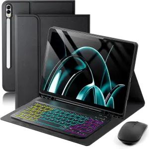 삼성 갤럭시 탭 S11 울트라 / S10 S9 S8 14.6인치 커버용 케이스 키보드 - 마우스가 있는 S펜 홀더가 7가지