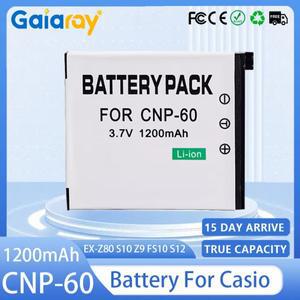 CNP 60 카메라 배터리 3.7V 1200mAh CNP 60 CNP60 NP60 충전식 배터리 카시오 EX Z80 S10 Z9 FS10 S12 Z20