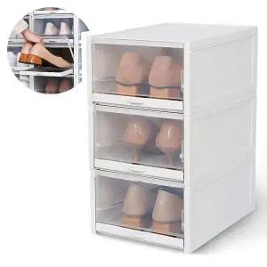 [하프클럽/]3P 슬라이딩 신발 수납장 신발장 슈케이스 원룸 현관