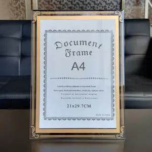 A4 실버 유리 액자 탁상액자 벽걸이겸용 사진액자 사진 앨범 탁상 수료증
