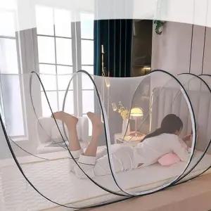 [하프클럽/]모기장 1인용 에어쉴드 방충망 텐트 침대 바닥