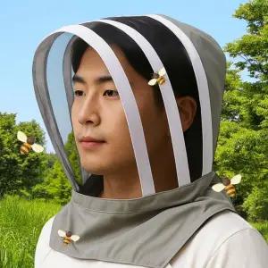 [하프클럽/]양봉 모자 후드 방충망 모기장 야외 보호 작업