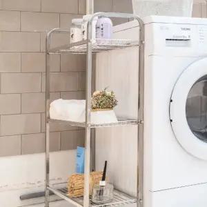 짐보관진열대 다목적 스틸 깔끔한 심플 정리함 3단 (WFKBCSN)