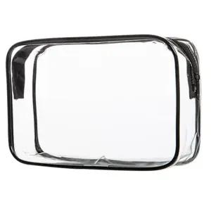 사각 투명파우치 여행가방 세면백 PVC 방수 휴대용 소 (WFKBRL4)