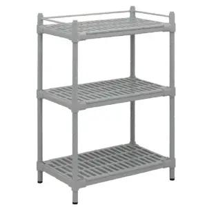 고정카트 다용도선반 BK-쉘빙3단(고정) 진열대 (WFKBRUG)