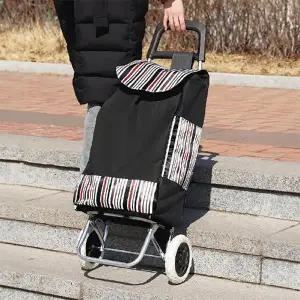 [셀러허브]시장마트 쇼핑 저소음 큰바퀴 살림템 지인이 핸드카트 (S31306997)