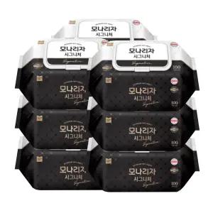 모나리자 시그니처 물티슈 캡형 100매x9팩저자극 가성비 순한 출산선물 도톰한 일회용