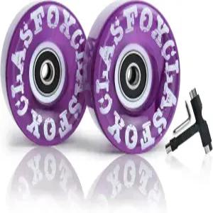 CLAS FOX 78A 실내 또는 실외 65x35mm 쿼드 롤러 스케이트 휠ABEC9 베어링 8개 포함