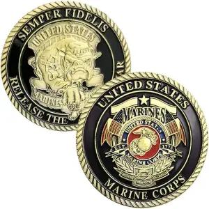 미 해병대 데빌 독 군사 챌린지 코인 선물
