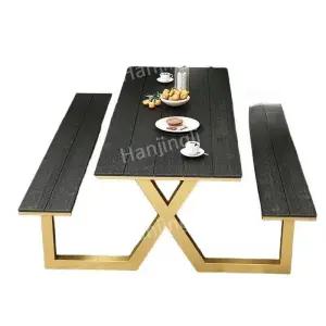 야외용정원공원안뜰발코니캠핑테라스루프탑방수목재철제플라스틱인조목일체형정사각테이블의자식탁세트