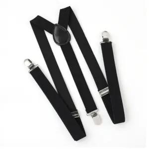 베이직 3클립 멜빵 2p세트(블랙)/바지/멜빵끈/이중감금/남자/정장/웨딩/공용/엑스반도/기본형/서스펜더/