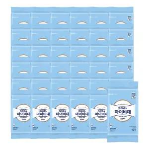 크리넥스 마이비데 클린케어 화장실용 물티슈 휴대형 10매 36개