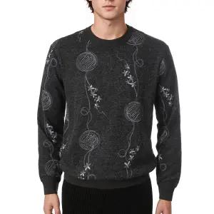 [롯데백화점]레드옥스 남성 F/W 캐주얼 간절기 긴팔 라운드니트 R243SW105-DG