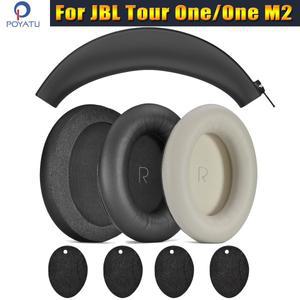 JBL 호환 투어 원 / M2 헤드밴드용 커버 및 이어패드 단백질 메모리 폼 쿠션 이어머프