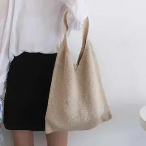 니트 숄더백 그물백 에코백 무지 가방 편한 패션백 WEC9075