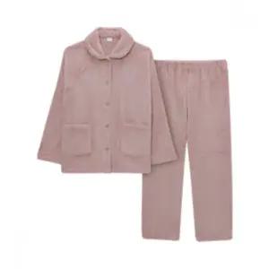 25년트라이TRY 여성용 따뜻한 밍크원단의 밍크파자마(잠옷) 상하세트J72, 핑크계열