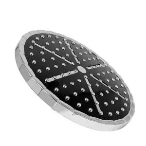 교체용 원형 블랙 해바라기 헤드 대샤워 해바라기 대샤워 샤워기 수도꼭지