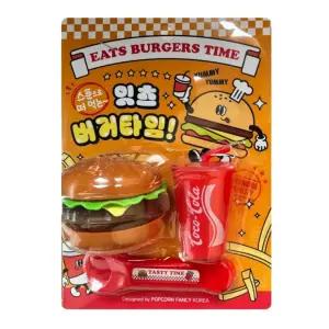 플유 떠먹는 잇츠 타임 귀여운 버거 역활 가게놀이 어린이 소꿉 스푼으로 장난감