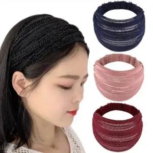 중년 여성 비니 조리 빗살 두건 주방 세안 반다나 헤어밴드