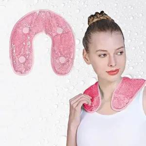 어깨 찜질팩 젤 핑크 극세사 스포츠 (KYR-WFK96PH)