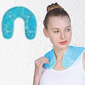 어깨 찜질팩 젤 블루 극세사 용품 (KYR-WFK96Y4)