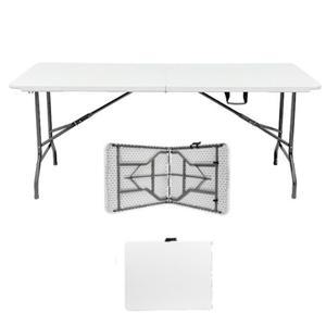 플라스틱 탁자 야외용 라탄테이블 접이식테이블 라탄 원목 원형 화이트 1.2m