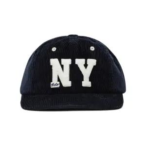 25FW NY 패치 코듀로이 어센틱 볼캡 네이비 710979197 001