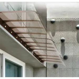 창문 비막이 가정용 빗물막이 빌라 처마 비가림 수직설치 40x40 투명