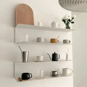 미니멀 철재 벽선반 카페 장식대 침실 진열대 인테리어