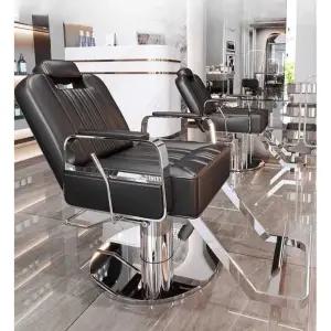 바버샵 의자 각도조절 엣지 미용실 조절 등받이 플레이팅