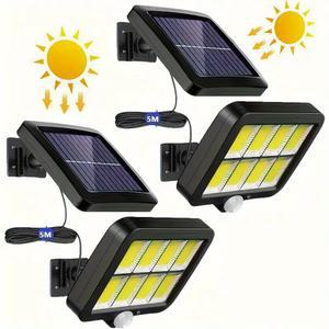 야외 조명 가로등 정원 3가지 모드 방수 센서 벽등 태양광 램프 분리형