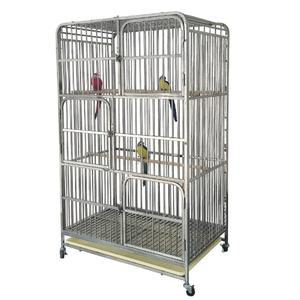 스텐 새장 날림장 철제 사육 철장 48x46x162cm 둥지 대형 L 케이지커버 세트