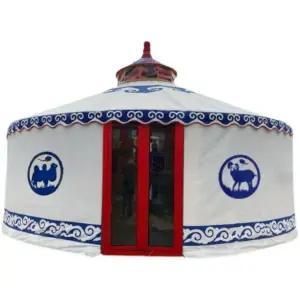 몽골 텐트 게르 야외 방수 대형 글램핑 천막 장박 전통 4중 지름 보강 8m 40인용