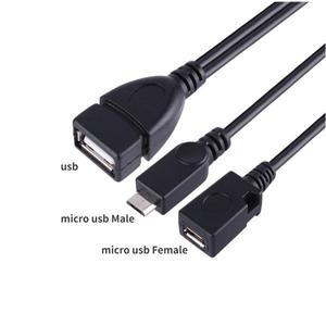 마이크로 USB 포트 터미널 스플리터 OTG 케이블, 파이어 T-v3 또는 2 세대 스틱 PC 하드웨어 어댑터 컨버터