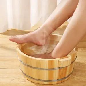 나무 족욕통 물통 히노끼 편백 가정용 휴대용 발 족탕 원목 습식 목욕