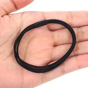 1P 검정 3줄 머리끈