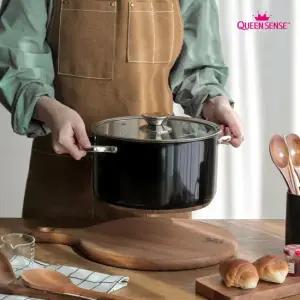 스텐냄비 3중구조바닥 블랙 스텐 IH냄비 양수 24cm 단품 라면