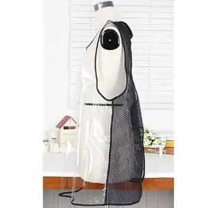 우레탄 앞치마 투명 망사 카페 미용 방수 앞치마 블랙 앞치마 방수앞치마