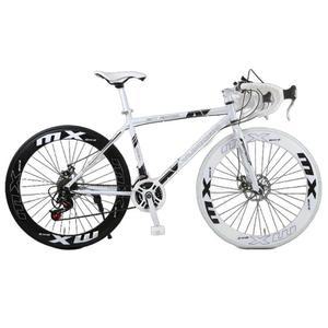 24인치 로드자전거 라이딩용 입문용 자바 40T 화이트과 중학생 주니어 사이클 시티