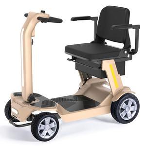 레이희 플렉스 성인용 접이식 모빌리티 스쿠터, 넉넉한 레그룸이 있는 300W 4륜 전동 탈부착 및 리프팅 팔걸이, 솔리드 안티팁 휠, 헤드라이트 테일라이트