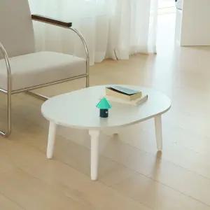 국산 6단 높이조절 접이식 테이블 타원형 식탁 밥상 좌탁