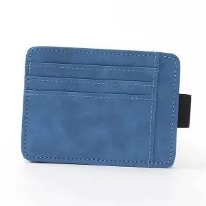 [하프클럽/]카드지갑 인조가죽 베이직 블루 지갑 홀더 카드