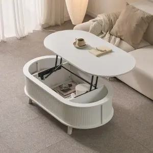 동서가구 아보 리프트업 테이블 (사각형/타원형)800/1200