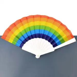 부채 접이식 무지개 부채