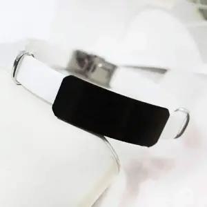 실리콘 커플 팔찌 우정 팔찌 금속팔찌 남녀팔찌 레이어드팔찌