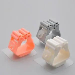 (매직후크 다용도거치대 화이트)매직후크 거치대 청소 도구 우산 걸이 생활 욕실 용품