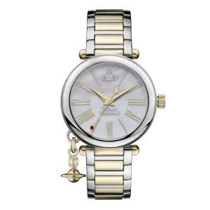 [비비안웨스트우드] 시계 여성 여자 실버 골드 톤 메탈시계 VV006MOPSG